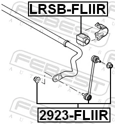  Łącznik stabilizatora tylnego Land Rover Freelander 2
