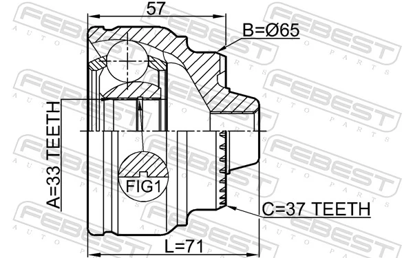 Do koszyka Przegub homokinetyczny przedni zewnętrzny BMW X3  F25