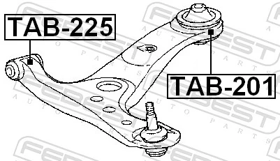 Silentblock przedniego wahacza dolnego do Toyota Avensis Verso LCM