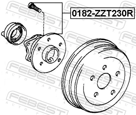 Piasta tylna do Pontiac Vibe  