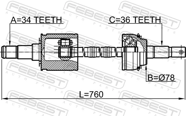 Półoś napędowa przednia Toyota Tundra ulec poprawie (K5, K6) (2006 - 2021) cena, od 204,91 USD