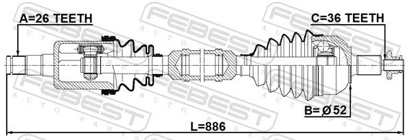 2314PVRH Febest