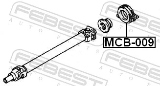 Łożysko podwieszane wału Cardana Mitsubishi Eclipse I coupe (D22A, D27A) (1991 - 1995) cena, od 38,45 USD
