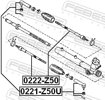 Drążek kierowniczy do Nissan Murano  Z50