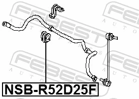 Tuleja stabilizatora przedniego Nissan Maxima sedana (A36) (2015 - 2026) cena, od 10,21 USD