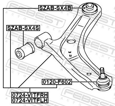 Wahacz zawieszenia przedniego dolny prawy Suzuki Vitara SUV (LY) (2015 - 2026) cena, od 83,81 USD