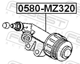 Cylinder roboczy sprzęgła do Mazda 5 I CR
