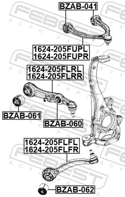 Do koszyka Silentblock przedniego wahacza dolnego Mercedes E  W213
