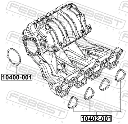 Uszczelka przepustnicy Daewoo Nubira 2 J15