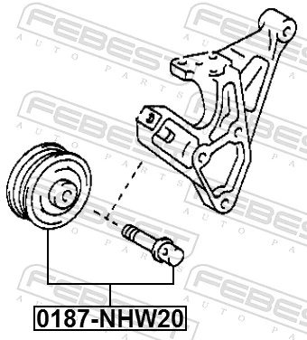 Rolka napinacza paska napędowego do Toyota Prius  NHW20