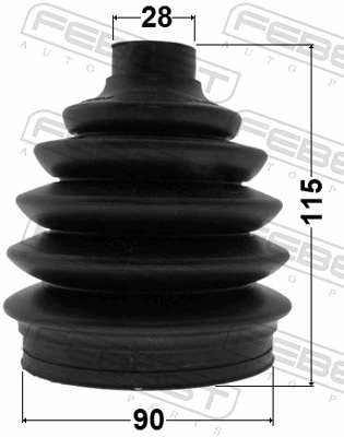 Osłona przegubu homokinetycznego półosi przedniej zewnętrzna Chevrolet Epica II sedana (V250) (2006 - 2011) cena, od 24,71 USD