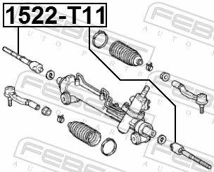 Drążek kierowniczy do Chery Tiggo  T11