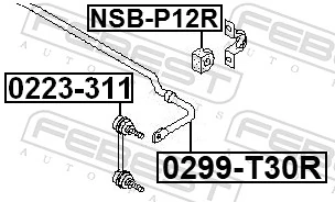 Stabilizator Nissan X-Trail