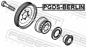 Do koszyka 9655703580 Fiat/Alfa/Lancia Koło pasowe wału korbowego