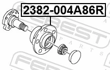 Piasta tylna do Skoda Rapid  NH3, NK3, NK6