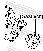 Piasta przednia Nissan/Infiniti 402105019R cena, od 70,59 USD