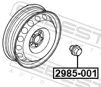 Nakrętka koła do Land Rover Discovery IV L319