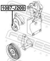 Napinacz paska napędowego Opel Astra F kombi (51, 52, F35, M35) (1991 - 2001) cena, od 58,11 USD