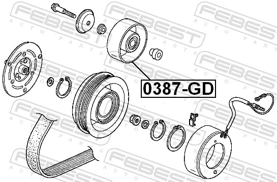Rolka napinacza paska napędowego Honda Jazz hatchback (GD, GE) (2002 - 2008) cena, od 23,55 USD