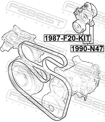 Do koszyka Napinacz paska napędowego BMW X5  F15, F85