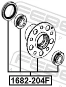 Piasta przednia do Mercedes C  W204