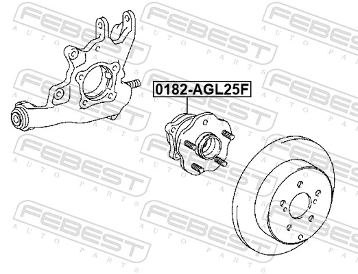 Do koszyka Piasta przednia Lexus RX 450H/350L/200T L25