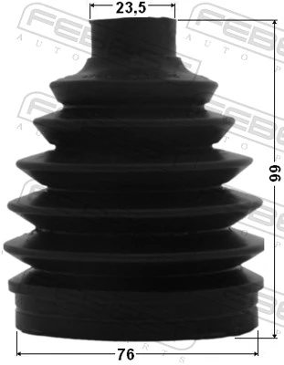 Osłona przegubu homokinetycznego półosi przedniej zewnętrzna do Subaru Forester IV S13, SJ