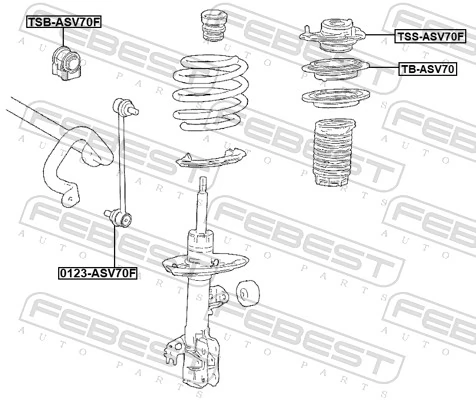 Łącznik stabilizatora przedniego do Toyota RAV4 V A5,H5