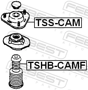 Poduszka amortyzatora przedniego do Daihatsu Terios I J100, J102, J122