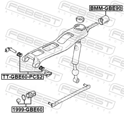 Tuleja mechanizmu zmiany biegów do BMW 5  E60