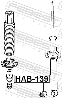 Silentblock amortyzatora tylnego do Honda Accord VI CG