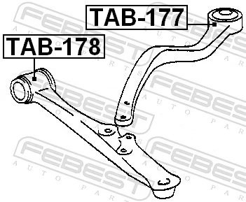 Do koszyka Silentblock przedniego wahacza dolnego Lexus GS  JZS160