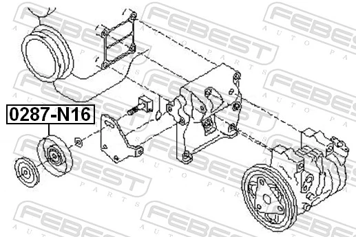  Rolka napinacza paska napędowego Nissan Micra 