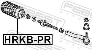HRKBPR Febest Osłona mechanizmu kierowniczego (maglownicy)