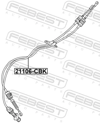  Linka dźwigni zmiany biegów podwójna Ford Fusion 