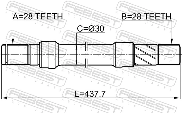 Półoś napędowa przednia prawa do Mazda CX-7  ER