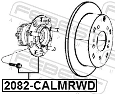 Piasta tylna K05105770AF Fiat/Alfa/Lancia