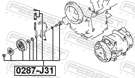 Rolka napinacza paska napędowego do Nissan Maxima  A33