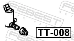 TT008 Febest Uszczelka pierścieniowa pompy spryskiwacza