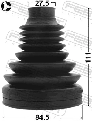 Osłona przegubu homokinetycznego półosi przedniej wewnętrzna BMW X5 SUV (F15, F85) (2013 - 2018) cena, od 22,37 USD