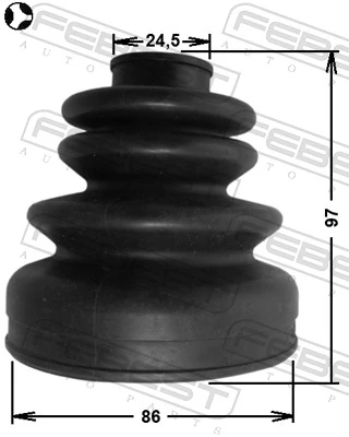 Osłona przegubu homokinetycznego półosi przedniej wewnętrzna Nissan Pathfinder SUV (R50) (1995 - 2004) cena, od 9,49 USD