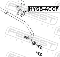  Tuleja stabilizatora przedniego Hyundai Accent 1