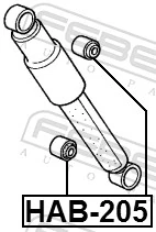 Silentblock amortyzatora tylnego do Acura MDX I YD1