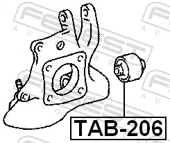 TAB206 Febest Silentblock czopu tylnego