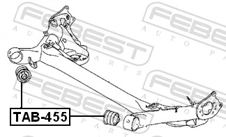 Do koszyka Silentblock tylnej belki Toyota Corolla  E18