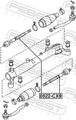 Drążek kierowniczy Mazda CX-9 SUV (TB) (2007 - 2009) cena, od 19,24 USD