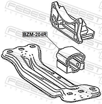 Poduszka (podpora skrzyni biegów) Mercedes GLK SUV (X204) (2008 - 2015) cena, od 28,15 USD