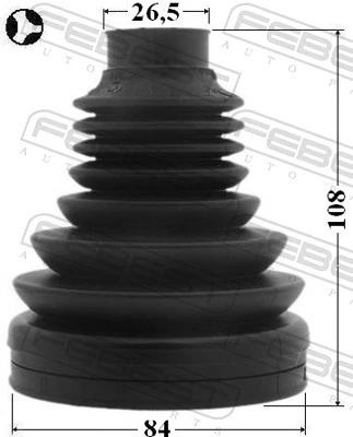 1K0407283D Bentley Osłona przegubu homokinetycznego półosi przedniej wewnętrzna