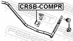 CRSBCOMPR Febest Tuleja stabilizatora tylnego