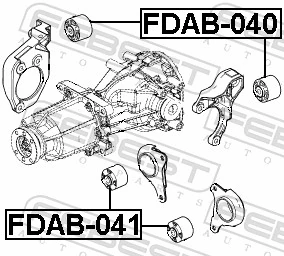 Silentblock tylnej belki do Ford Explorer  U5